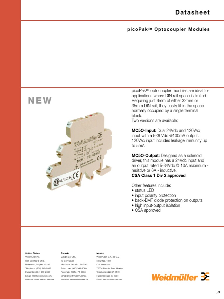 Picopak Optocoupler PDF