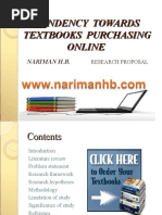 Download TENDENCY TOWARDS TEXTBOOKS PURCHASING ONLINEResearch Proposal-ppt Slides by Nariman H B SN33319382 doc pdf