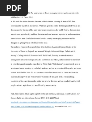 annotated bibliography