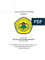 RESENSI, Makalah Bahasa Indonesia