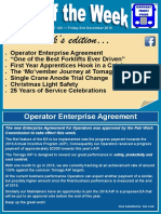 In This Week's Edition : Operator Enterprise Agreement