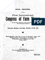 Congress of Farm Woman 1911