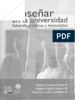 Enseñar en La Universidad. Saberes Prácticas y Textualidad