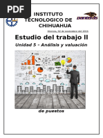Estudio Del Trabajo Unidad 5 Analisis y Valuacion de Puestos