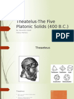 Theatelus-The Five Platonic Solids 400 B