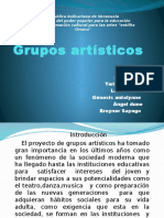 Proyecto Socio-Productivo Grupos Artisticos