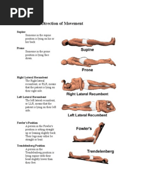 Different Patient Positioning - Different Positionings Supine Position  /Dorsal/Horizontal Recumbent: - Studocu