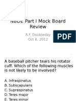 NBDE Part I Mock Board Review: A.F. Doubleday Oct 8, 2012