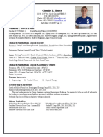 Charlie Harte Sports Resume