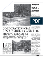 CSR and the Mining Industry