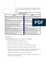 More Differences NAS SAN: Describe TEN (10) Steps To Prepare For A Computer Forensic Investigation