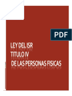 Ley Del Isr Titulo IV de Las Personas Fisicas (Ok)