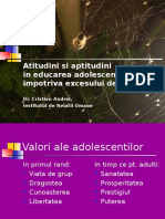 Atitudini adolescenti alcool, by Dr Cristian Andrei.ppt