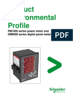 Product Environmental Profile: PM1000 Series Power Meter and DM6000 Series Digital Panel Meter