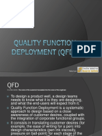 QFD translates customer voice into engineer voice