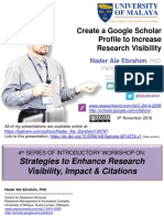 Create a Google Scholar Profile to Increase Research Visibility