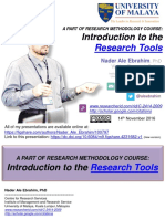 A PART OF RESEARCH METHODOLOGY COURSE