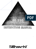 Ae550 Instruction Manual