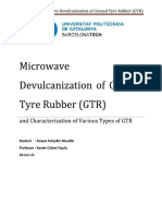 Microwave Devulcanization of Ground Tyre Rubber (GTR)