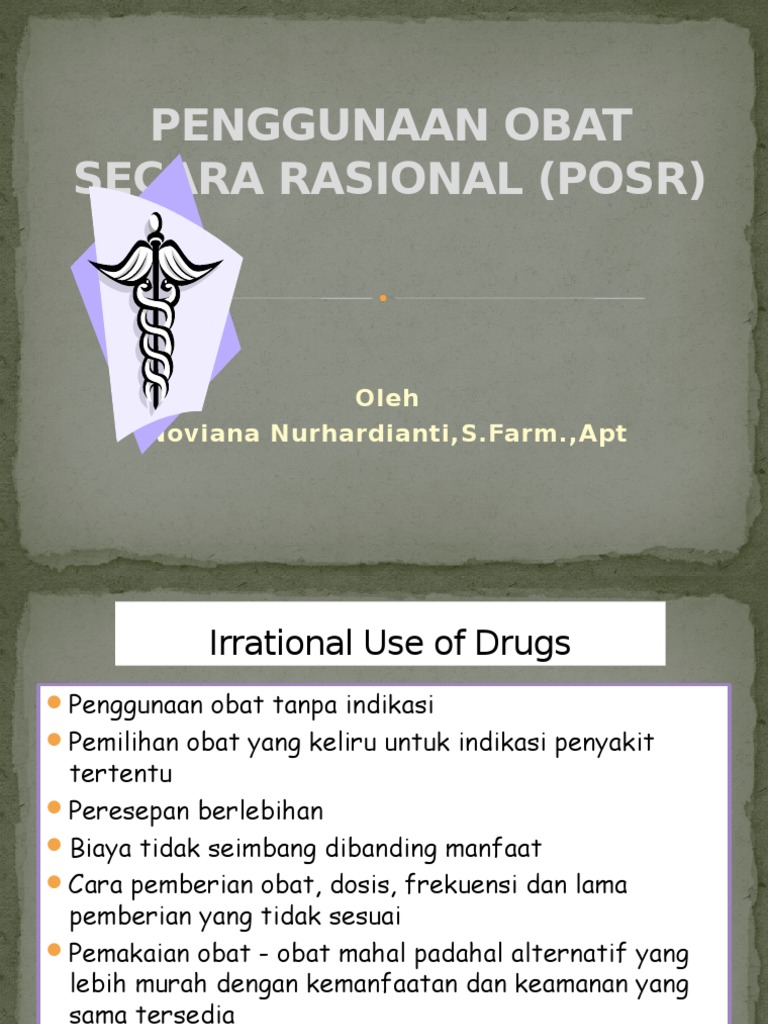Penggunaan Obat Secara Rasional (Posr) | PDF