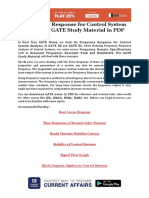 Frequency Response For Control System Analysis - GATE Study Material in PDF