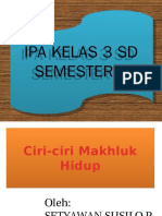 Media Perangkat Pembelajaran IPA SD KELAS 3 SEMESTER 1