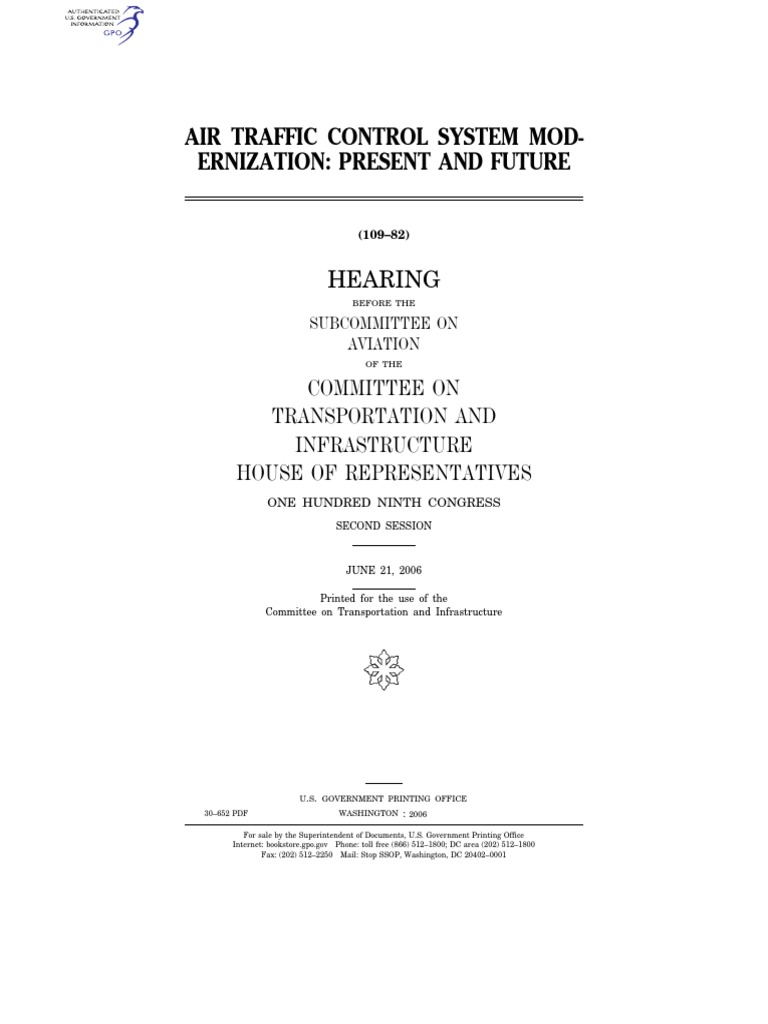 Air Traffic Control System Mod-Ernization: Present and Future | PDF ...