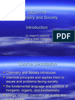 GECH119 Chemistry and Society