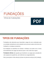  Tipos de Fundações 