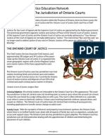 Jurisdiction of Ontario Courts