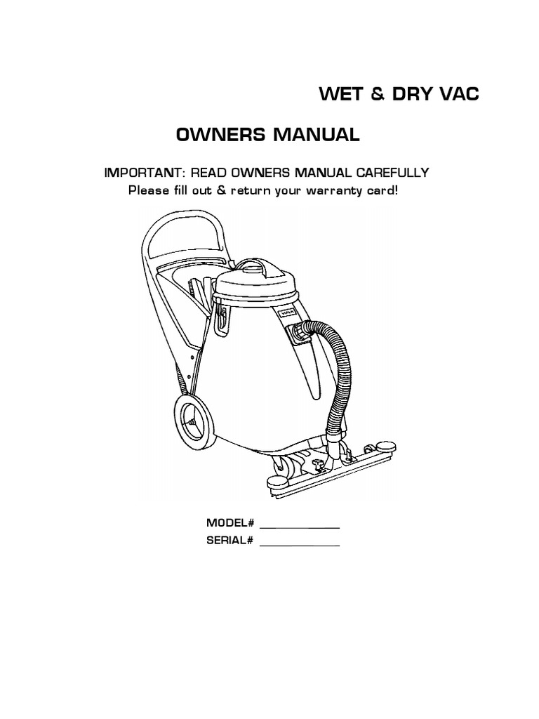 Viper Wet & Dry Vacuum Manual | PDF | Ac Power Plugs And Sockets | Screw