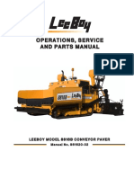 LeeBoy - 8816B - Paver Manual - Pavimentadora - Manual