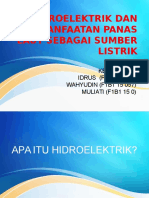 Hidroelektrik Dan Pemanfaatan Panas Laut Sebagai Sumber Listrik 1