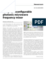 A Highly Reconfigurable Photonic Microwave Frequency Mixer: Shilong Pan and Zhenzhou Tang