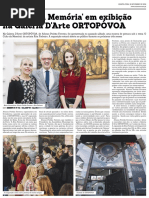 Notícia da Exposição - O Culto Da Memória - Galeria d'Arte ORTOPOVOA - Nov2016