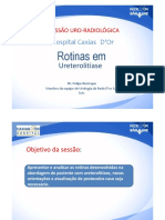 Rotinas em Ureterolitíase