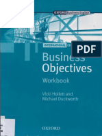 Business Objectives Workbook by Vicki Hollett and Michael Duckworth