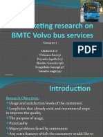 Marketing Research On BMTC Volvo