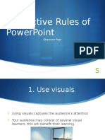 Rules of Powerpoint