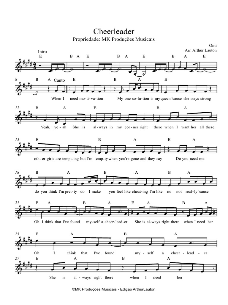 Cheerleader Omi - Full Score | PDF | Art