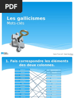 Les Gallicismes 
