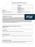 Utc General Education Lesson Plan Template (Four Page Limit)