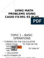 Part 1 Edited Solving Math Problems Using Casio Fx-991 Es Plus