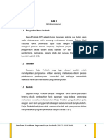 Panduan Penulisan Laporan Kerja Praktek PDF