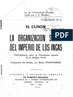 Heinrich Cunow, La Organización Social Del Imperio de Los Incas OCRed