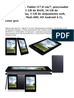 Asus ME172V - Tablet (17,8 Cm-7, Procesador Via WM8950, 1 GB de RAM, 16 GB de Memoria Interna, 5 GB de Alojamiento Web, Tarjeta Grafica Mali-400, SO Android 4.1), Color Gris
