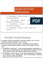 Landasan Historis Pendidikan Me