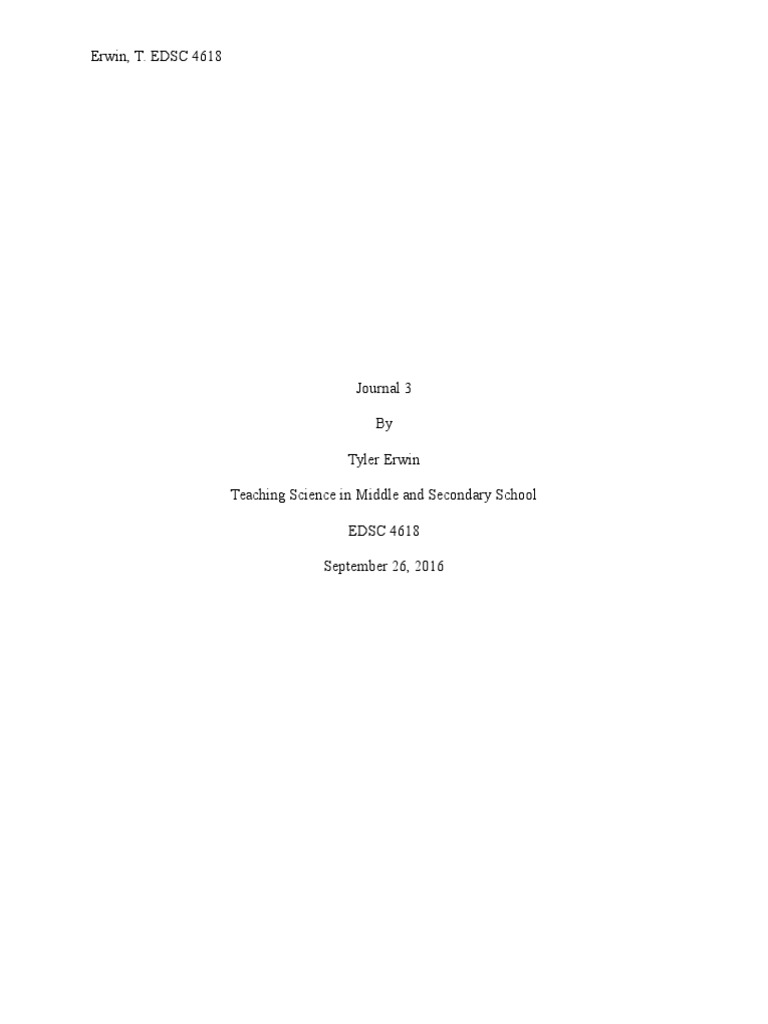 Journal 3 Fin | PDF | Evolution | Learning