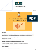 70HITS From IASbaba in UPSC PRELIMS 2016