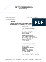 2016-12-05 Brief ISO Motion for JNOV (as Filed)